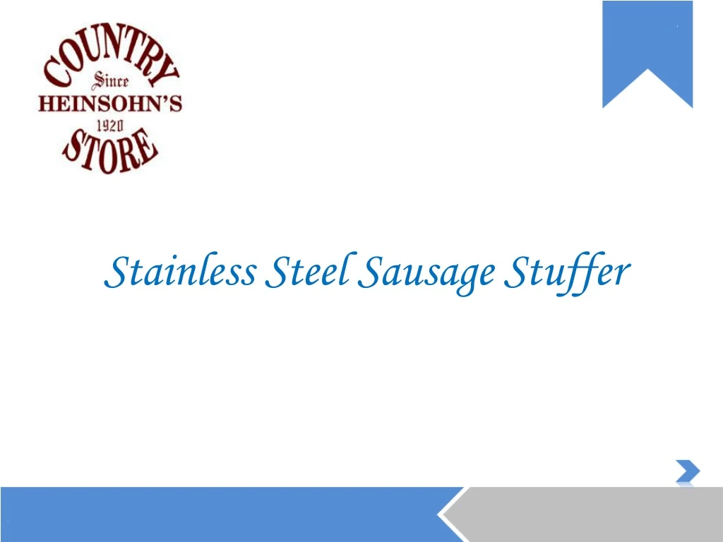 stainless steel sausage stuffer