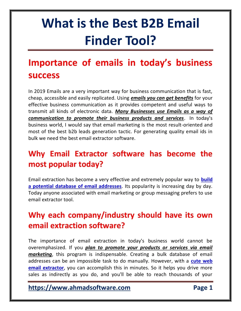 what is the best b2b email finder tool
