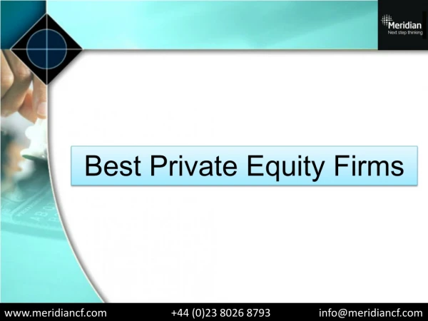 Best Private Equity Firms