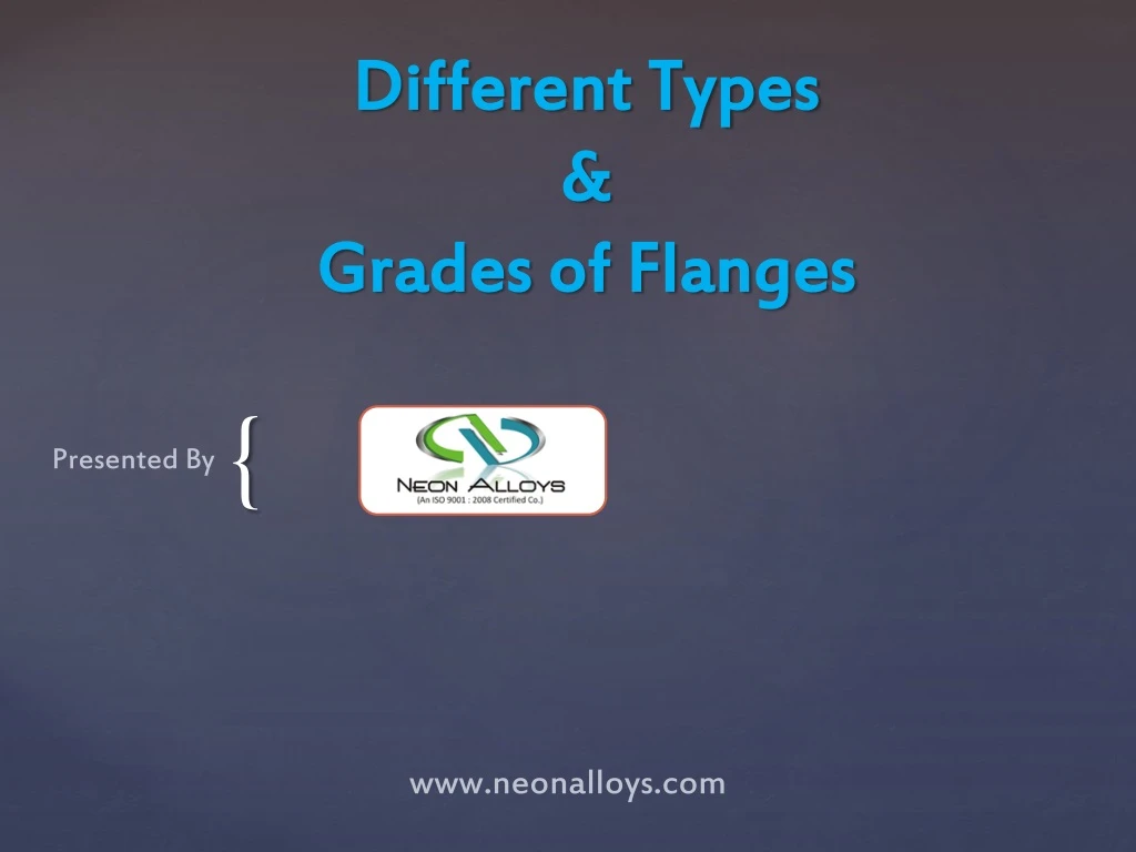 different types grades of flange s