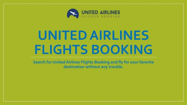 Get Best Services with United Airlines Flights Booking