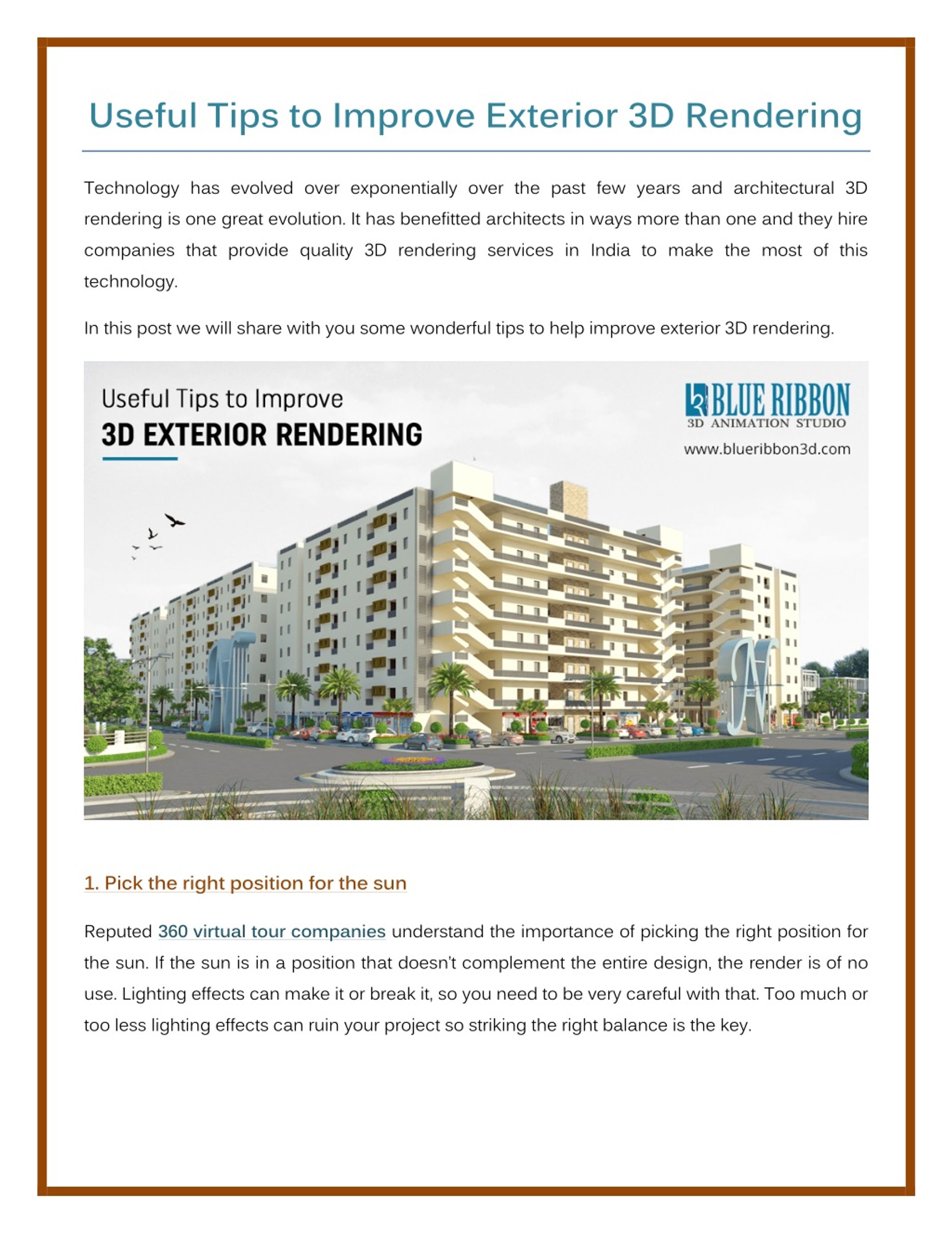 PPT - Useful Tips to Improve Exterior 3D Rendering PowerPoint ...