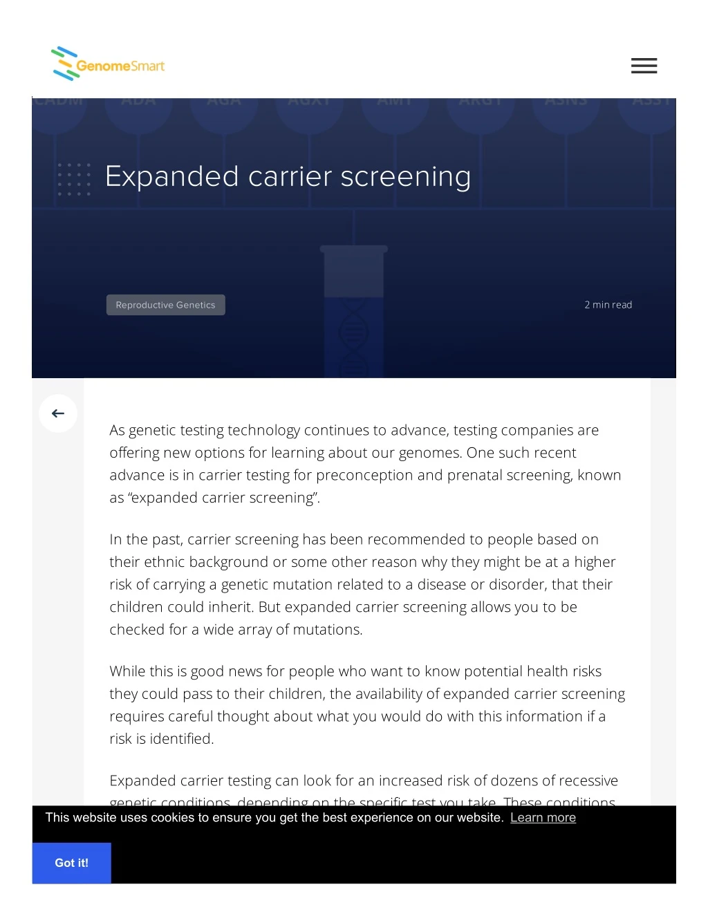 expanded carrier screening