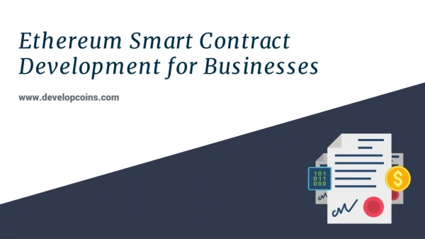 Ethereum Smart Contract Development for Businesses