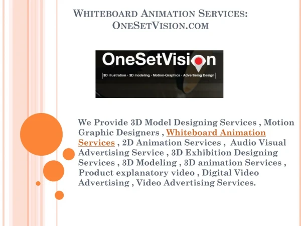 Best Whiteboard Animation Services