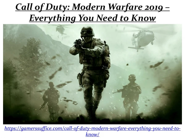 Call of Duty: Modern Warfare 2019 – Everything You Need to Know