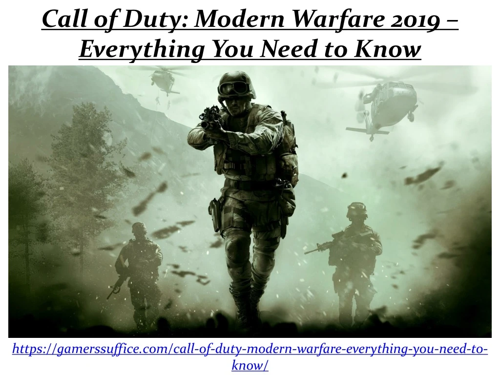 call of duty modern warfare 2019 everything