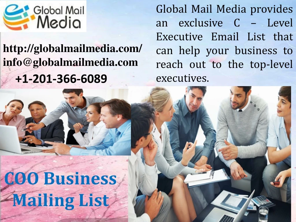 global mail media provides an exclusive c level