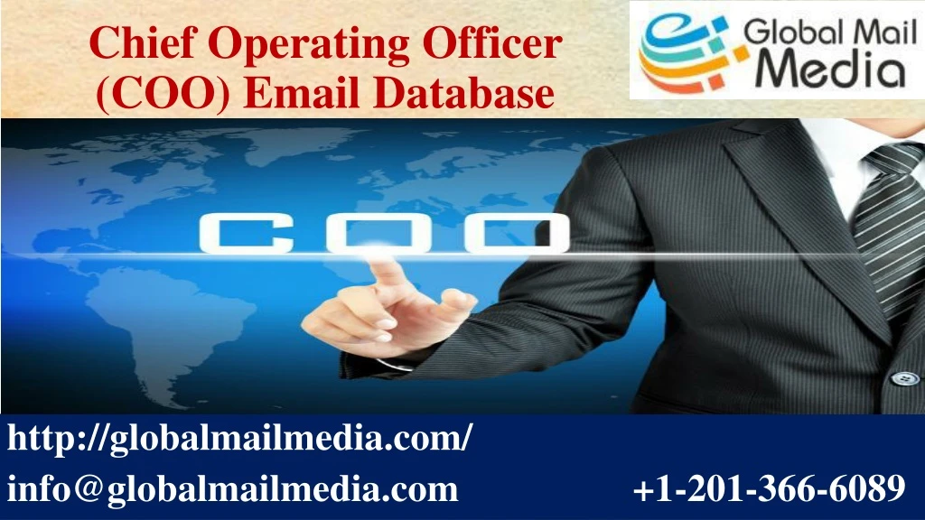 chief operating officer coo email database