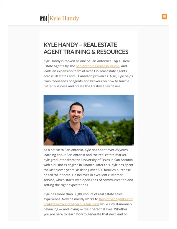 Real estate agent training