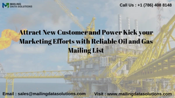 Oil and Gas Mailing List | Oil and Gas Email List