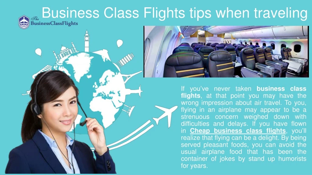 business class flights tips when traveling