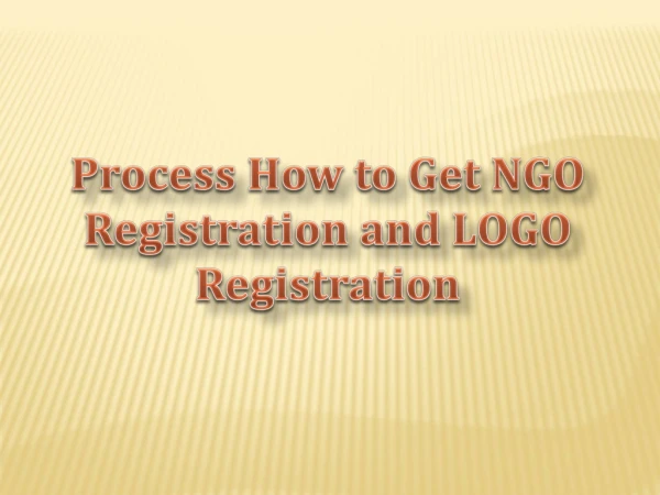 Process How to Get NGO Registration and LOGO Registration