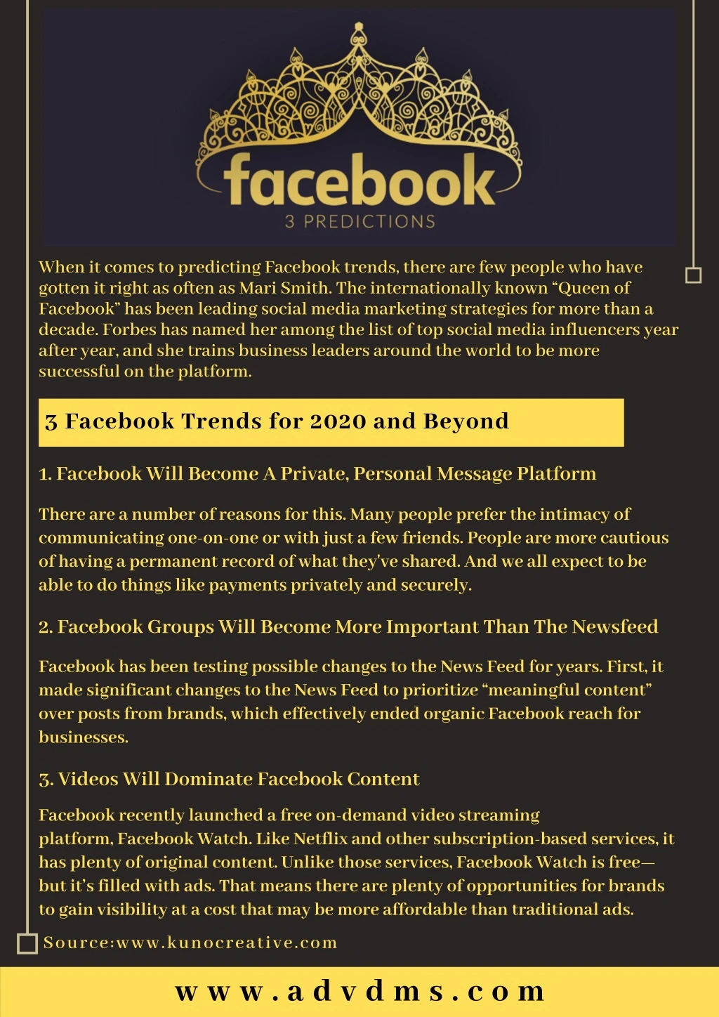when it comes to predicting facebook trends there