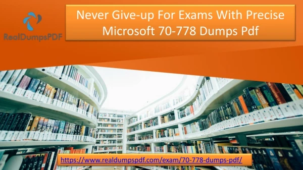 Prepare Upto-date Microsoft 70-778 Dumps Pdf