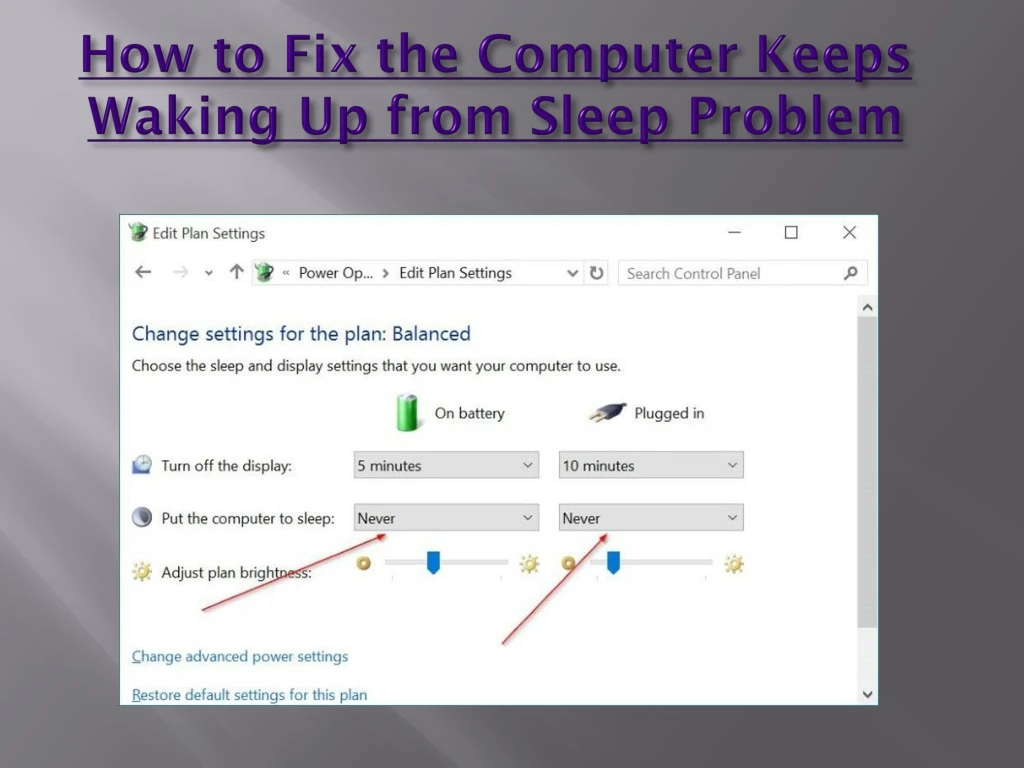 how to fix the computer keeps waking up from sleep problem