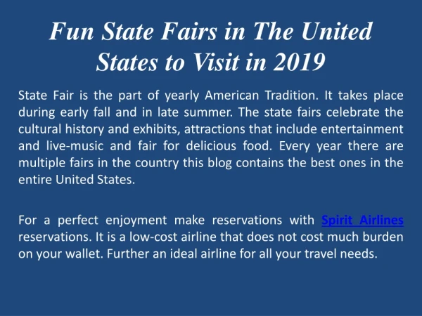 Fun State Fairs in The United States to Visit in 2019