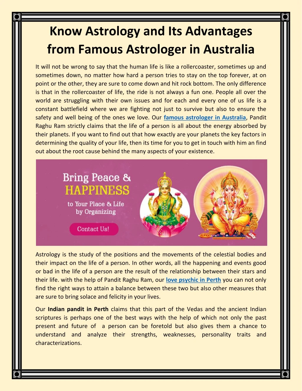 know astrology and its advantages from famous