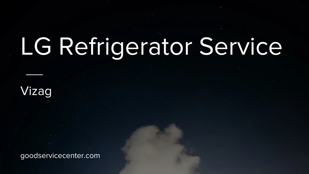 lg refrigerator service