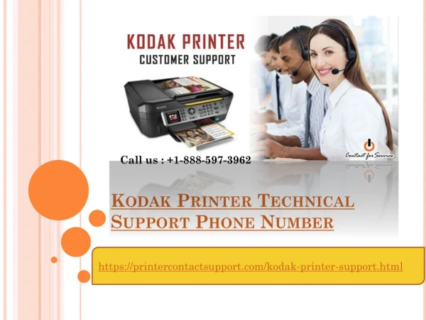 Kodak Printer Support Phone Number 1-888-597-3962