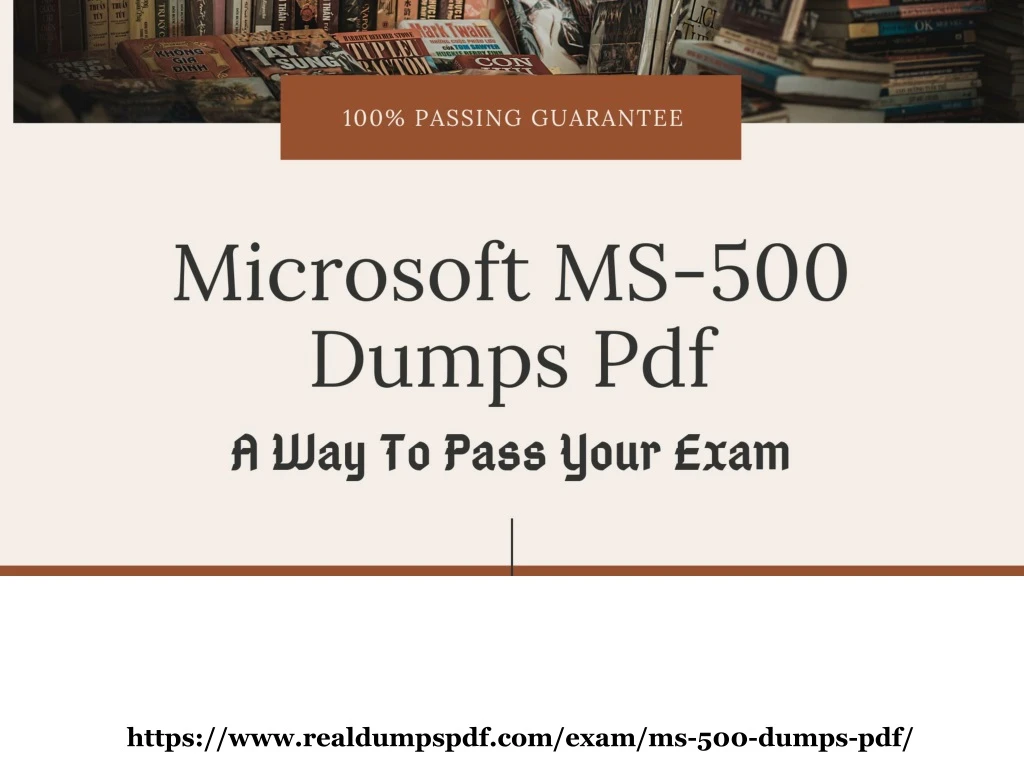 https www realdumpspdf com exam ms 500 dumps pdf