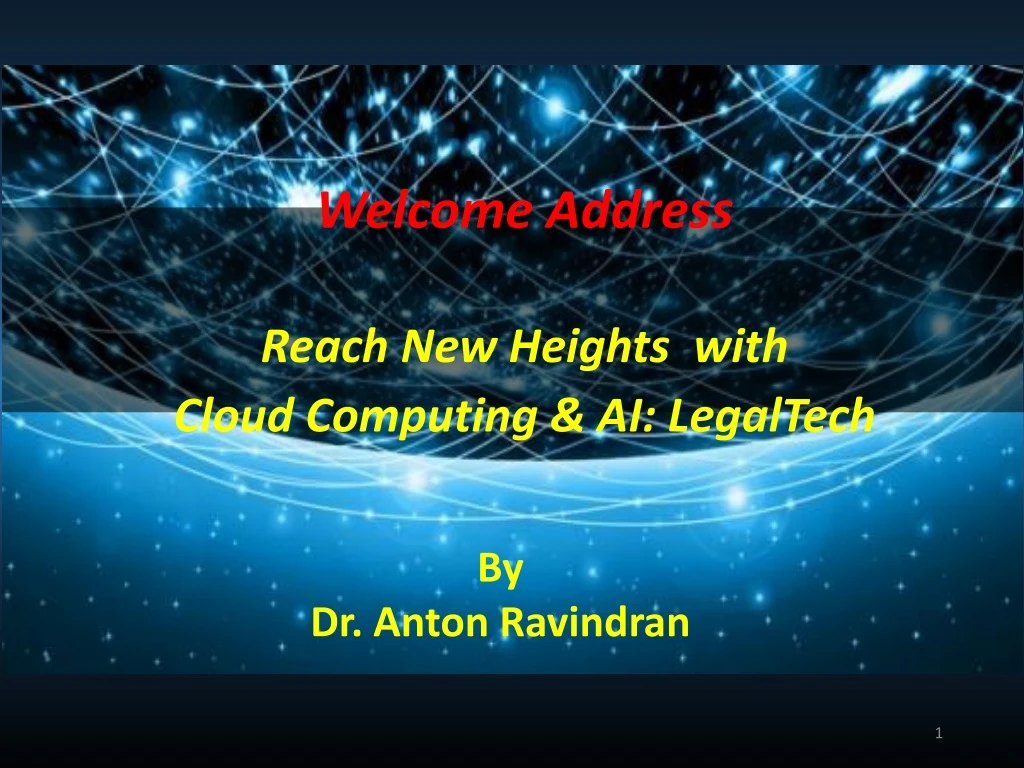 welcome address reach new heights with cloud