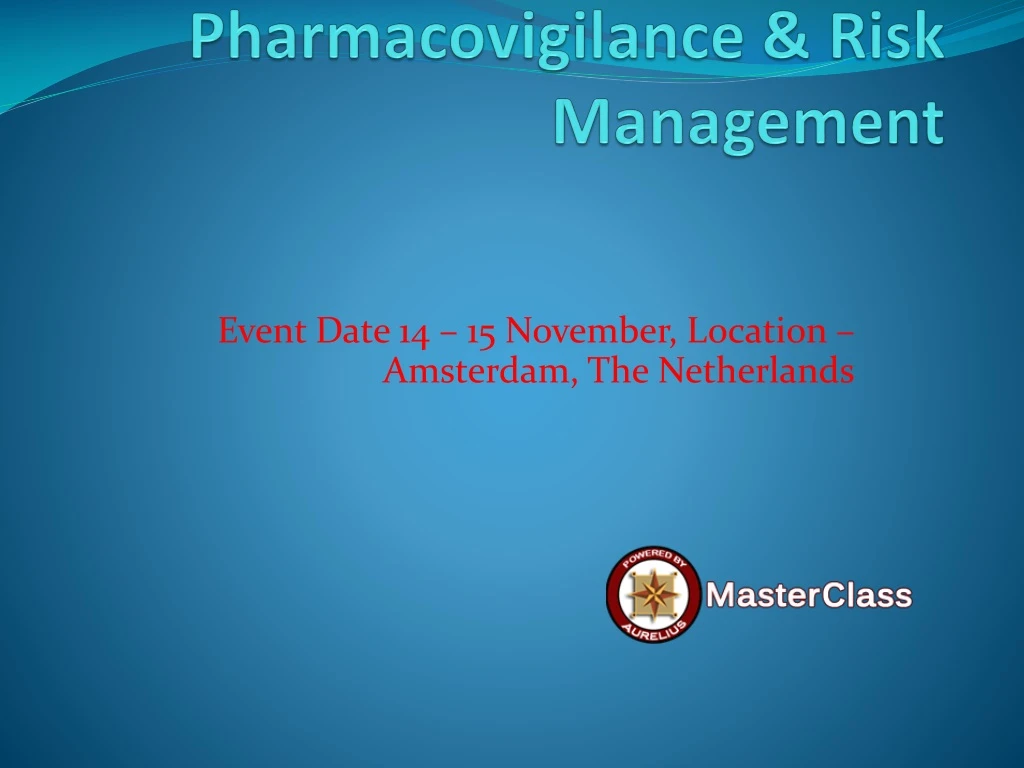 pharmacovigilance risk management