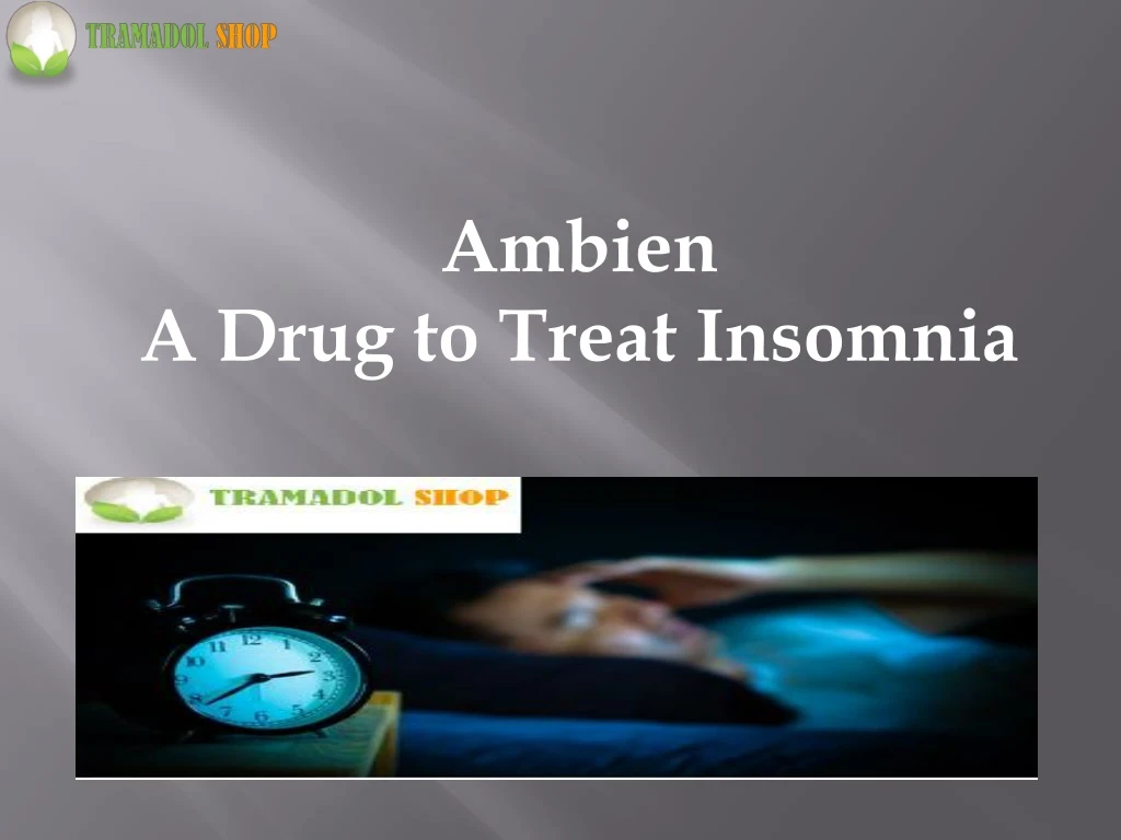 ambien a drug to treat insomnia