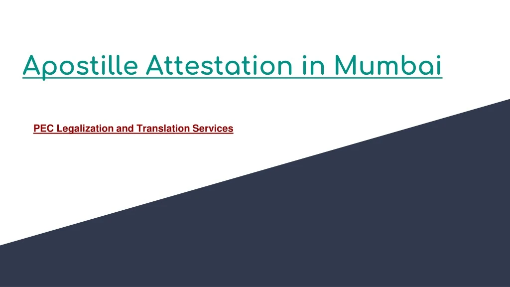 apostille attestation in mumbai