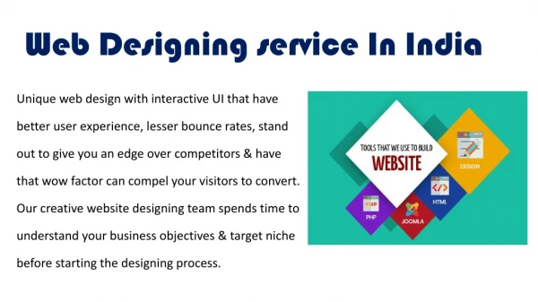 Web Designing service In India