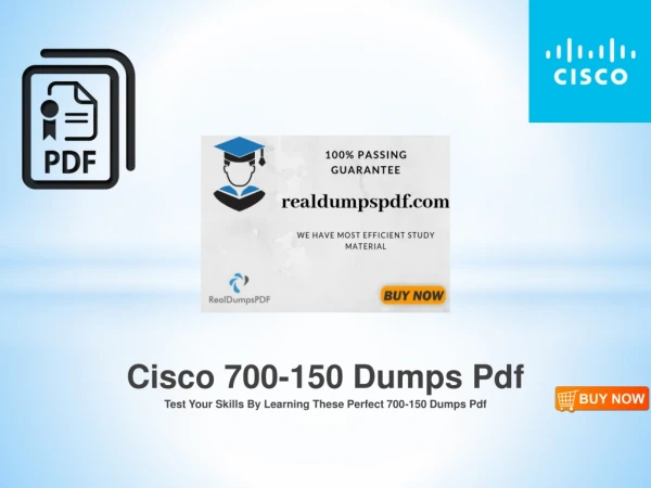 Cisco 700-150 Dumps Pdf - Latest And Updated