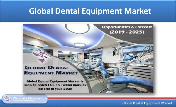 Dental Equipment Market, Global Forecast by Segments 2019-2025