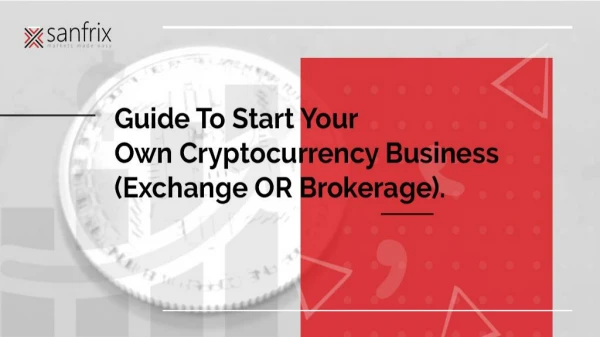 Guide to start your own cryptocurrency business