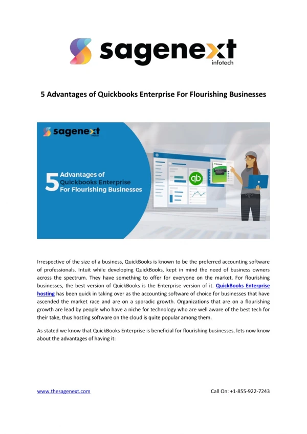 5 Advantages of Quickbooks Enterprise For Flourishing Businesses