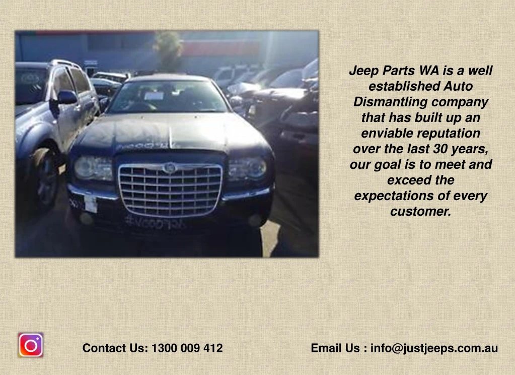 jeep parts wa is a well established auto