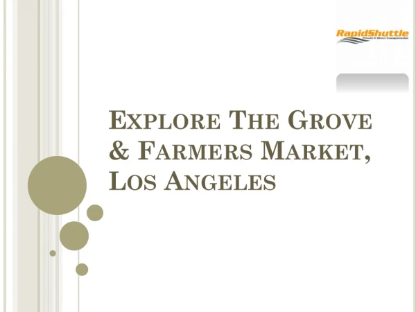 Explore the grove & farmers market los angeles