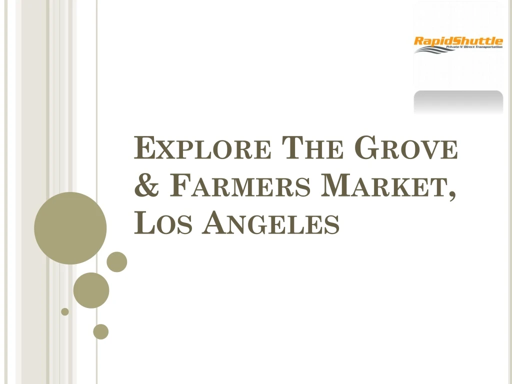 explore the grove farmers market los angeles