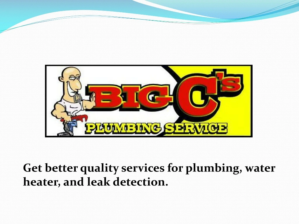 get better quality services for plumbing water