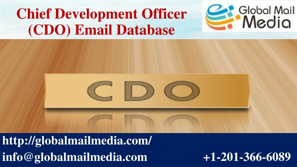 chief development officer cdo email database