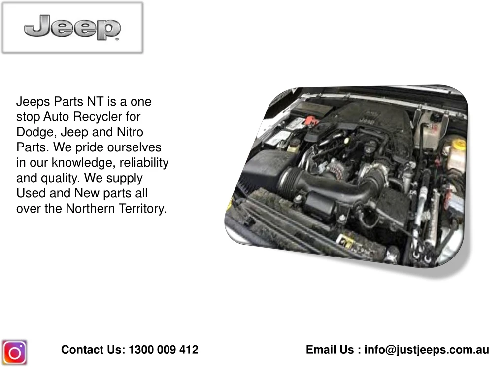 jeeps parts nt is a one stop auto recycler