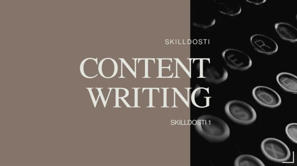 JOBS FOR CONTENT WRITERS