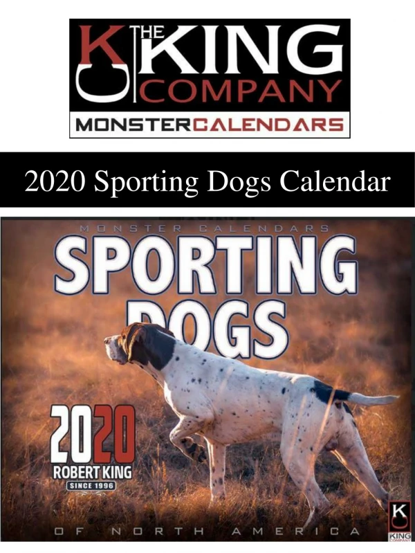 2020 Sporting Dogs Calendar