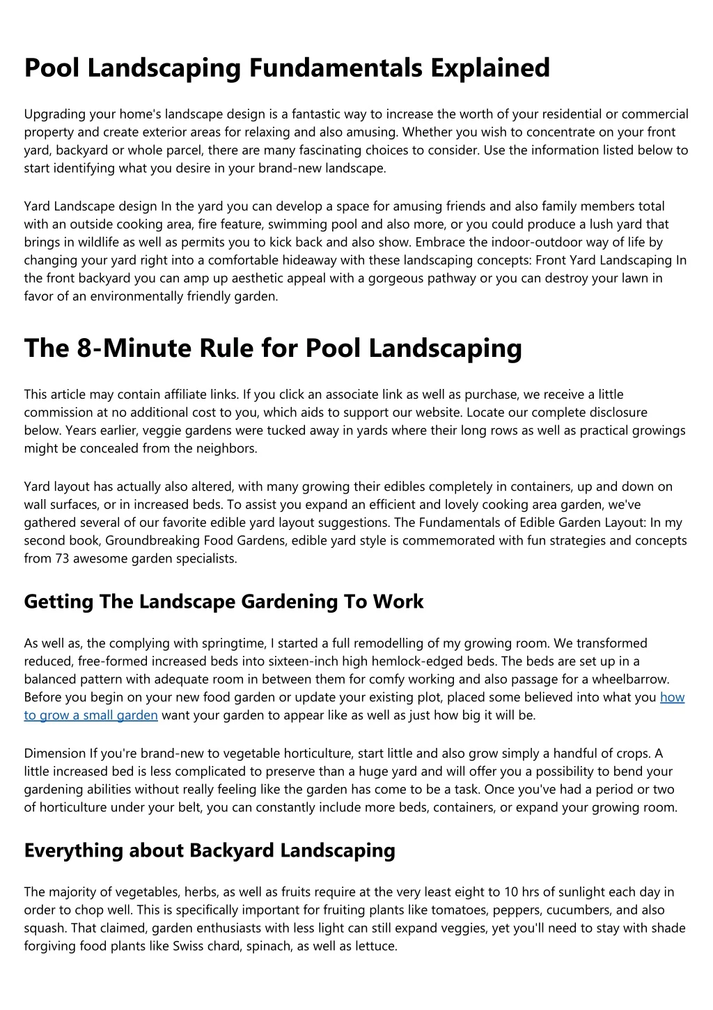 pool landscaping fundamentals explained