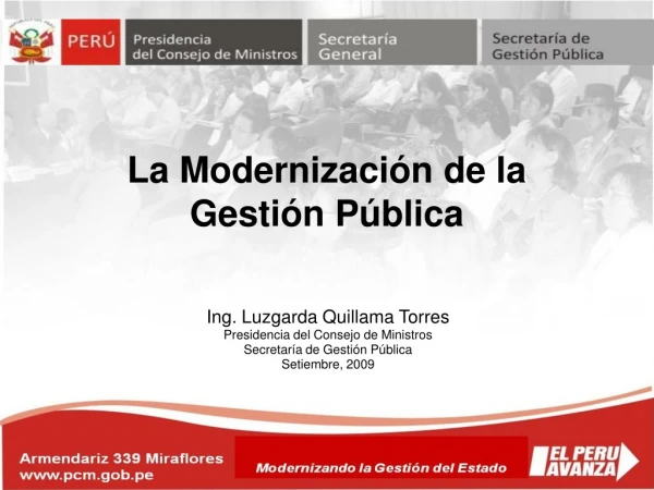 la modernizaci n de la gesti n p blica