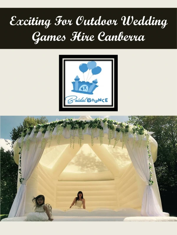 Exciting For Outdoor Wedding Games Hire Canberra