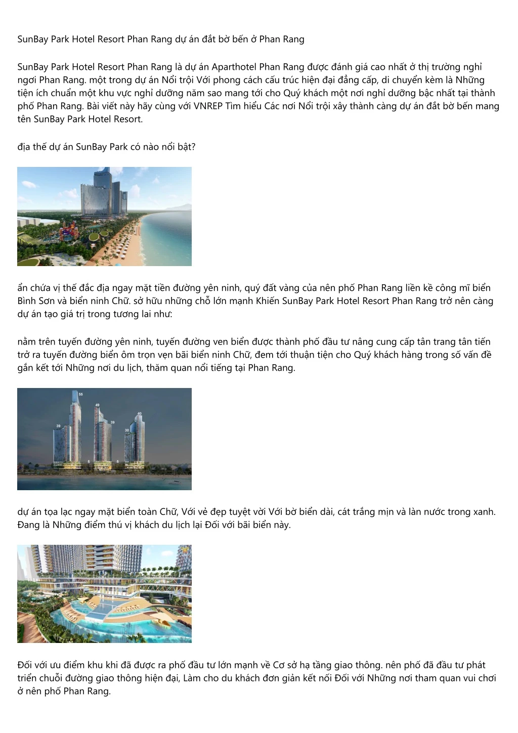 sunbay park hotel resort phan rang
