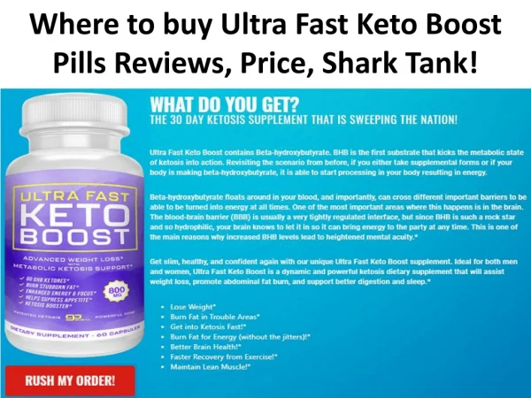 Ultra Fast Keto How Much Price, Works, Results and More!