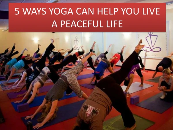 5 WAYS YOGA CAN HELP YOU LIVE A PEACEFUL LIFE