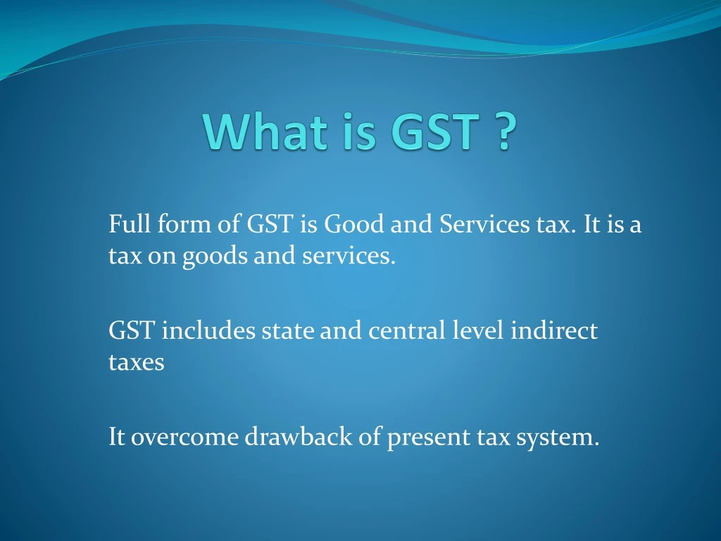 what is gst