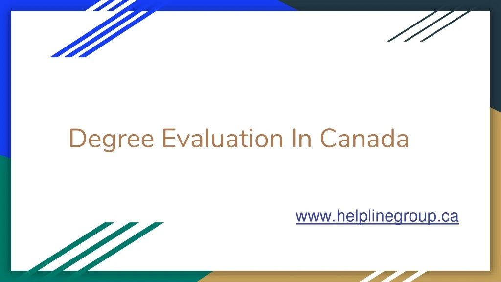 degree evaluation in canada